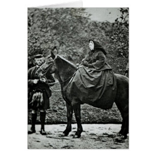 Königin Victoria zu Pferden in Balmoral , 1863