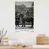 Königin Victoria zu Pferden in Balmoral , 1863 Poster (Küche)
