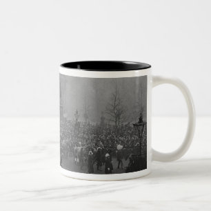 Königin Victorias Begräbnis- Cortege Zweifarbige Tasse