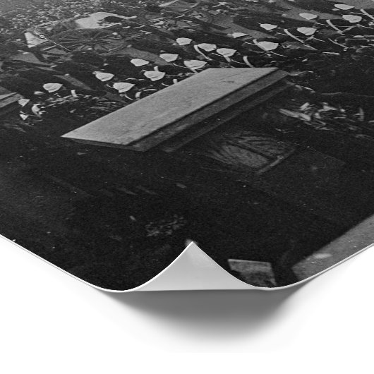 Königin Victorias Begräbniskorbelage Poster (Ecke)