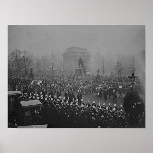 Königin Victorias Begräbniskorbelage Poster (Vorne)