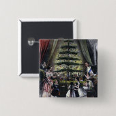 Königin Victorias Weihnachtsbaum Button (Vorne & Hinten)