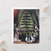 Königin Victorias Weihnachtsbaum Karte (Vorderseite/Rückseite Beispiel)