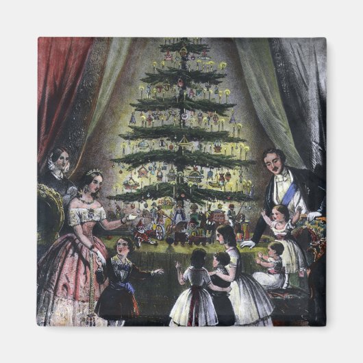 Königin Victorias Weihnachtsbaum Magnet (Vorne)