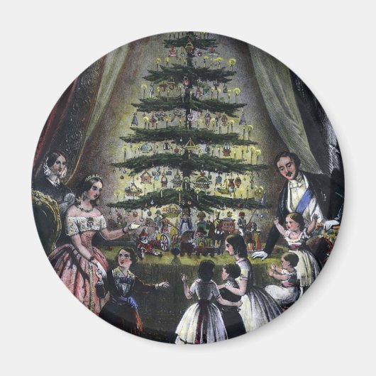 Königin Victorias Weihnachtsbaum Magnet (Vorne)