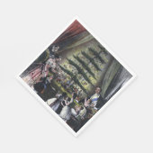 Königin Victorias Weihnachtsbaum Serviette (Ecke)