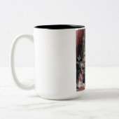 Königin Victorias Weihnachtsbaum Zweifarbige Tasse (Links)