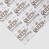 Königin von allem - Elegant Rich Royal Crown Seidenpapier (Ausschnitt)