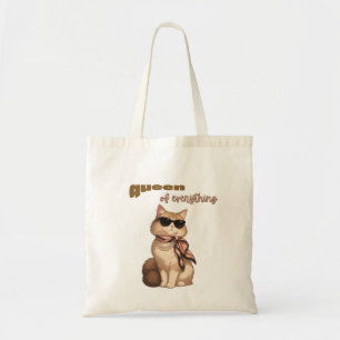 Königin von Allem Glamouröse Katzen-Sonnenbrille Tragetasche