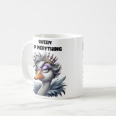 Königin von allem Mama Kaffeetasse (Vorderseite Links)