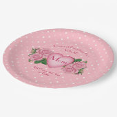 Königin von allem Rosa Mama Pappteller (Schrägansicht)
