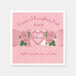 Königin von allem Rosa Mama Serviette