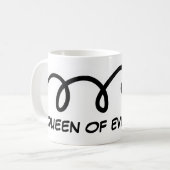 Königin von allem| Sonnenmug für Frauen Kaffeetasse (Vorderseite Links)