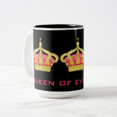 Königin von allem! zweifarbige tasse (Vorderseite Links)