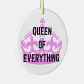 Königin von alles Kronen-Text-Illustration Keramikornament (Rechts)
