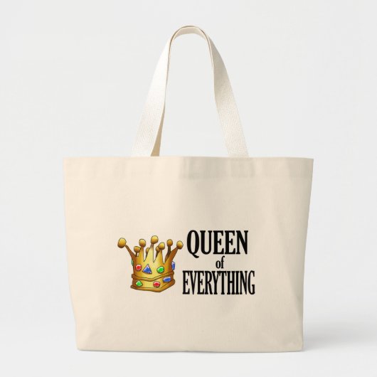 Königin von alles Taschen-Tasche Jumbo Stoffbeutel (Vorne)
