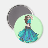 Königin von Beledi Belly Dancer Magnet (Vorderseite/Rückseite)