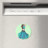 Königin von Beledi Belly Dancer Magnet (In Situ (Geschirrspüler))
