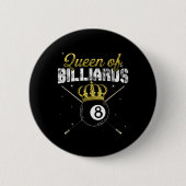 Königin von Billiards Snooker Pool Billiard Spiele Button (Vorderseite)