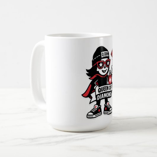 Königin von Diamonds Street Mascot — Bearbeiten vo Kaffeetasse (Vorderseite Links)