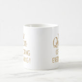 Königin von f*cking alles ! Gold Glitzer Kaffeetasse (Mittel)
