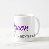 Königin von f*cking alles ! Lila Kaffeetasse (VorderseiteRechts)