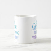 Königin von f*cking alles ! Rainbow Glitzer Kaffeetasse (Mittel)