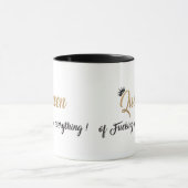 Königin von f*cking alles ! Schwarzes Gold Tasse (Zentrum)