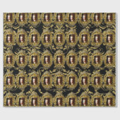 Königin von Frankreich Eleganter Chic 30" x 6' Geschenkpapier (Flach)