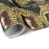 Königin von Frankreich Eleganter Chic 30" x 6' Geschenkpapier (Rolleneckpunkt)