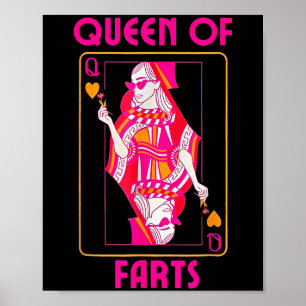 Königin von Furzen, die den Witz erwachsenen Humor Poster