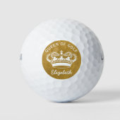 Königin von Golf Monogram Golf Balls Golfball (Vorderseite)