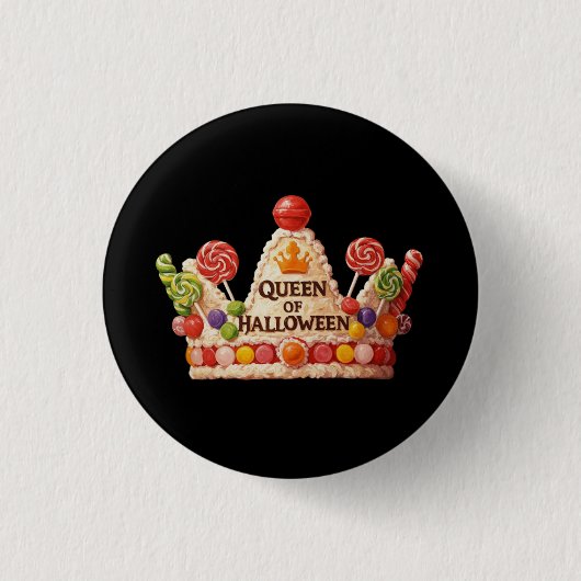 Königin von Halloween Candy Cake Button (Vorderseite)