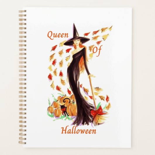 Königin von Halloween Planner Planer (Vorderseite)