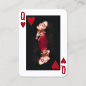 Königin von Hearts Moderner Friseur für weibliches Visitenkarte (Vorderseite)