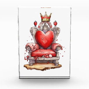 Königin von Hearts Throne Fotoblock