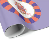 Königin von Herz Sunburst Geschenkpapier (Rolleneckpunkt)