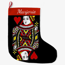 Königin von Herzen Grosser Weihnachtsmann Strumpf Großer Weihnachtsstrumpf