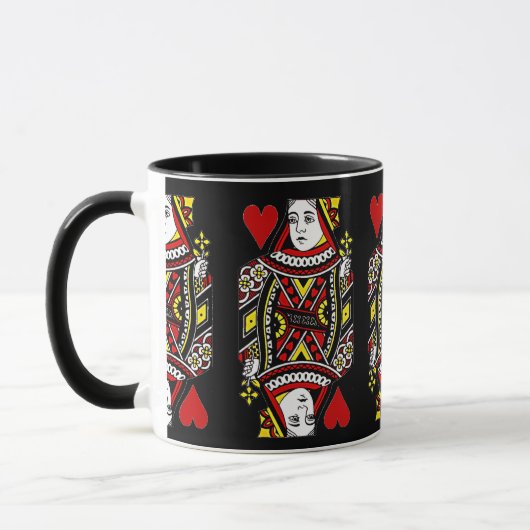 Königin von Herzensdesign Coffee Tasse (Links)