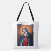 Königin von Himmel Original Malerei restauriertes Tasche (Rückseite)