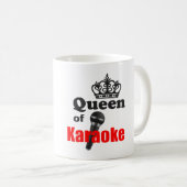 Königin von Karaoke Kaffeetasse (VorderseiteRechts)