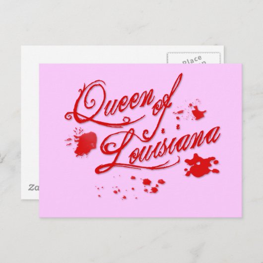 Königin von Louisiana Postkarte (Vorne/Hinten)