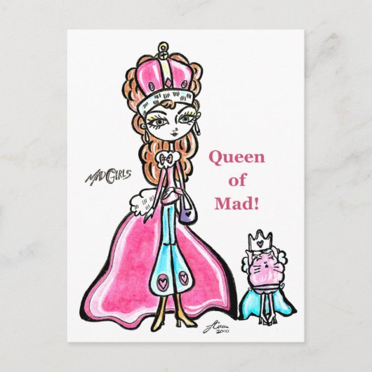 Königin von Mad 2 Postkarte (Vorderseite)