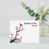 Königin von mir, Herz Postkarte (Stehend Vorderseite)