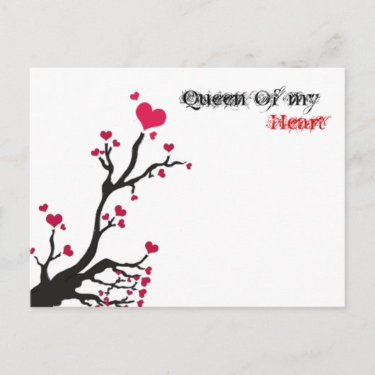 Königin von mir, Herz Postkarte (Vorderseite)