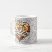 Königin von My Heart individuelle Name Tasse (Vorderseite Links)