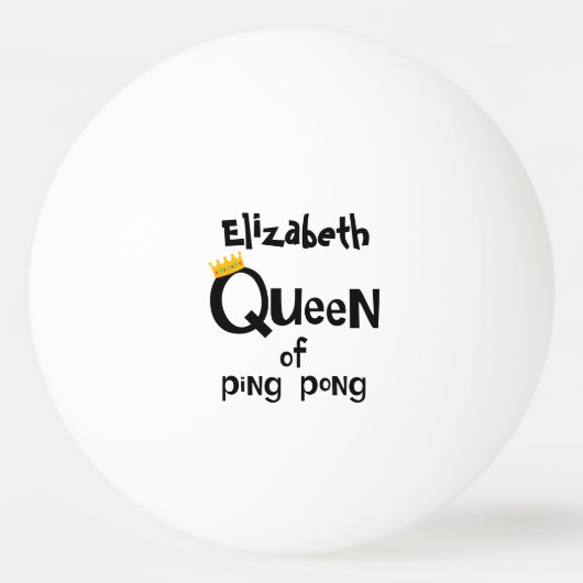Königin von Ping Pong Tischtennisball (Vorderseite)