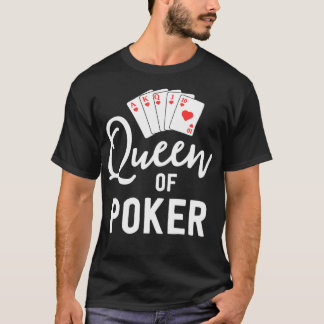 Königin von Poker für Frauen Las Vegas Casino Gesc T-Shirt