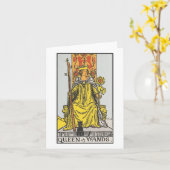 Königin von Ruanda - Rider Waite Smith Tarot Karte (Gelbe Blume)