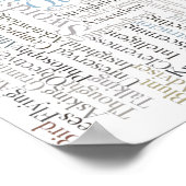 Königin von Schwertern Rider-Waite-Tarot-Kartensch Poster (Ecke)